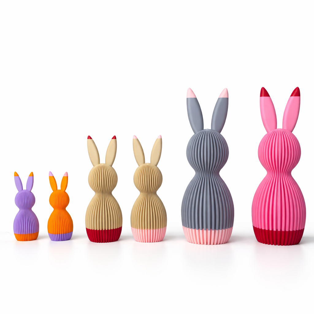 Osterhase Lutz – Modern & zweifarbig