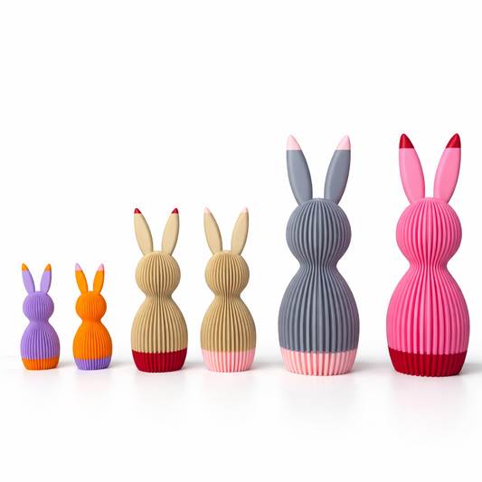 Osterhase Lutz – Modern & zweifarbig