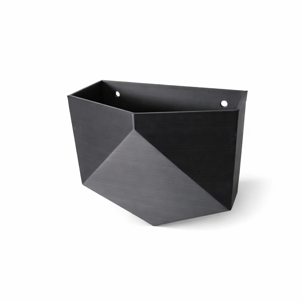 Geometrischer Wandpflanzer im Japandi Stil – moderner Blumentopf zur Wandmontage