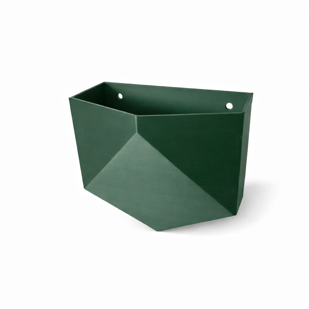 Geometrischer Wandpflanzer im Japandi Stil – moderner Blumentopf zur Wandmontage