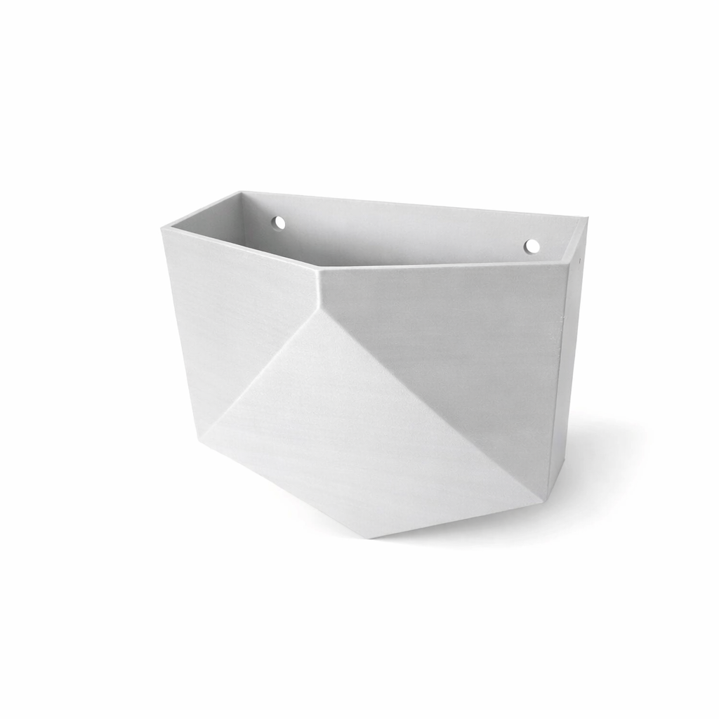 Geometrischer Wandpflanzer im Japandi Stil – moderner Blumentopf zur Wandmontage