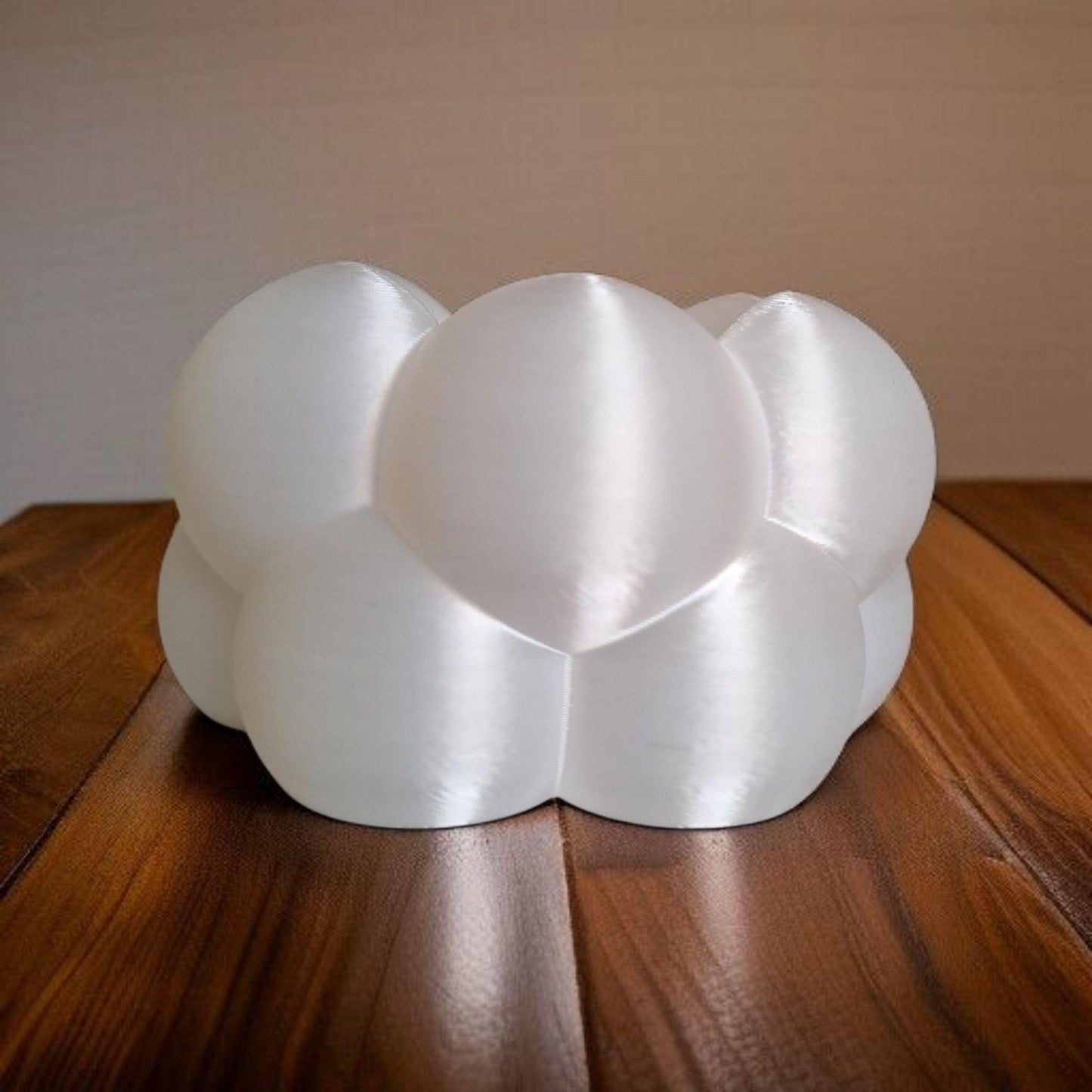 Teelichthalter Set modern – Kerzenhalter im Kugel Design – 3D gedruckte Wohnaccessoires – 2er Set für 40 mm LED Teelichter